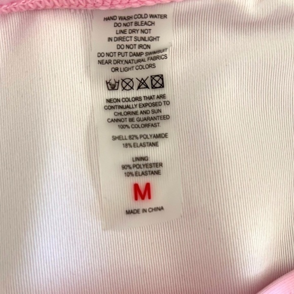 Medium High Waisted Pink Bathing Suit Bottom *bottom only NWOT - Picture 2 of 3